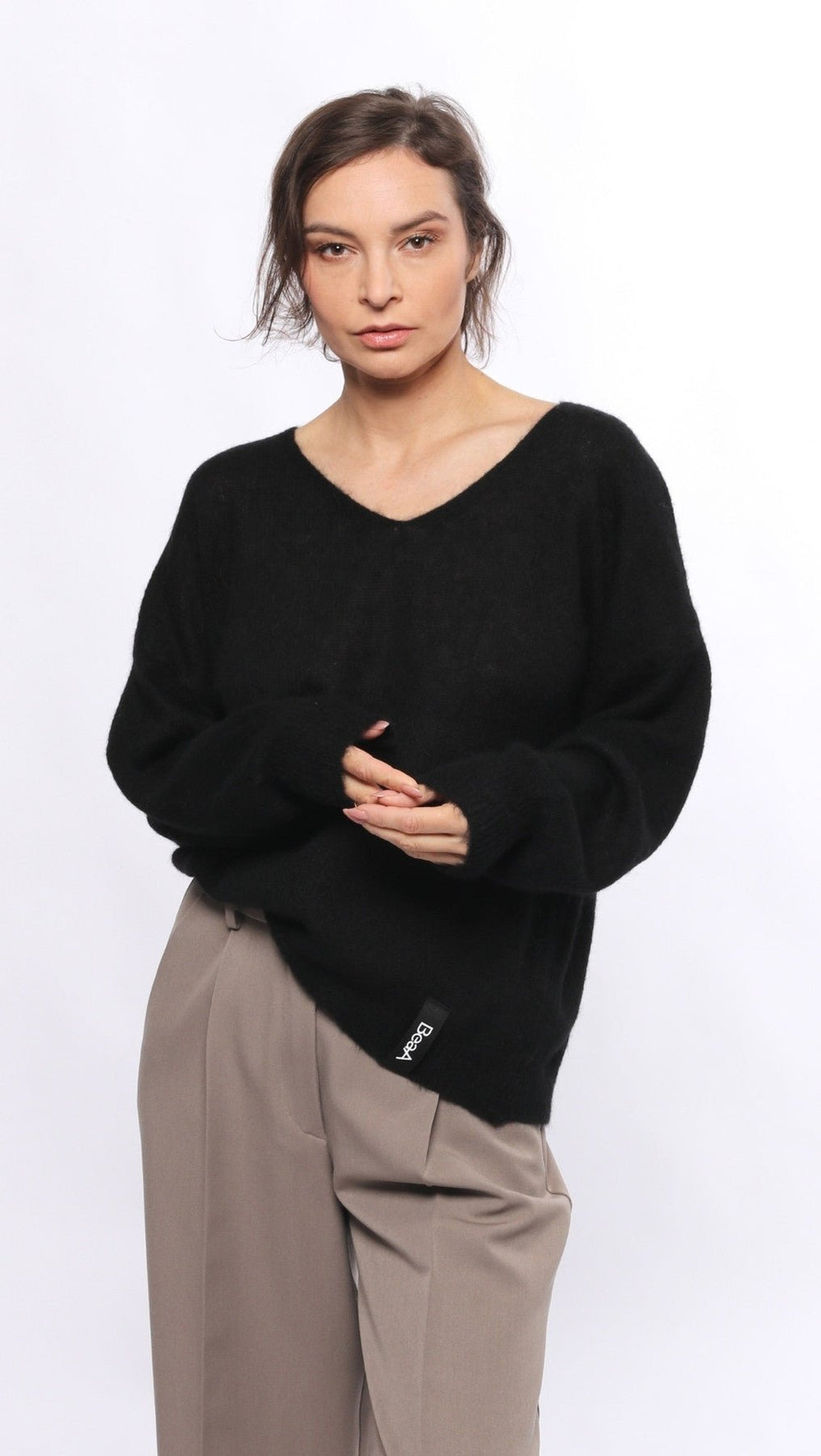 Light Alpaca sweater Black - BeaA - Be At Home with Yourself - sweater
