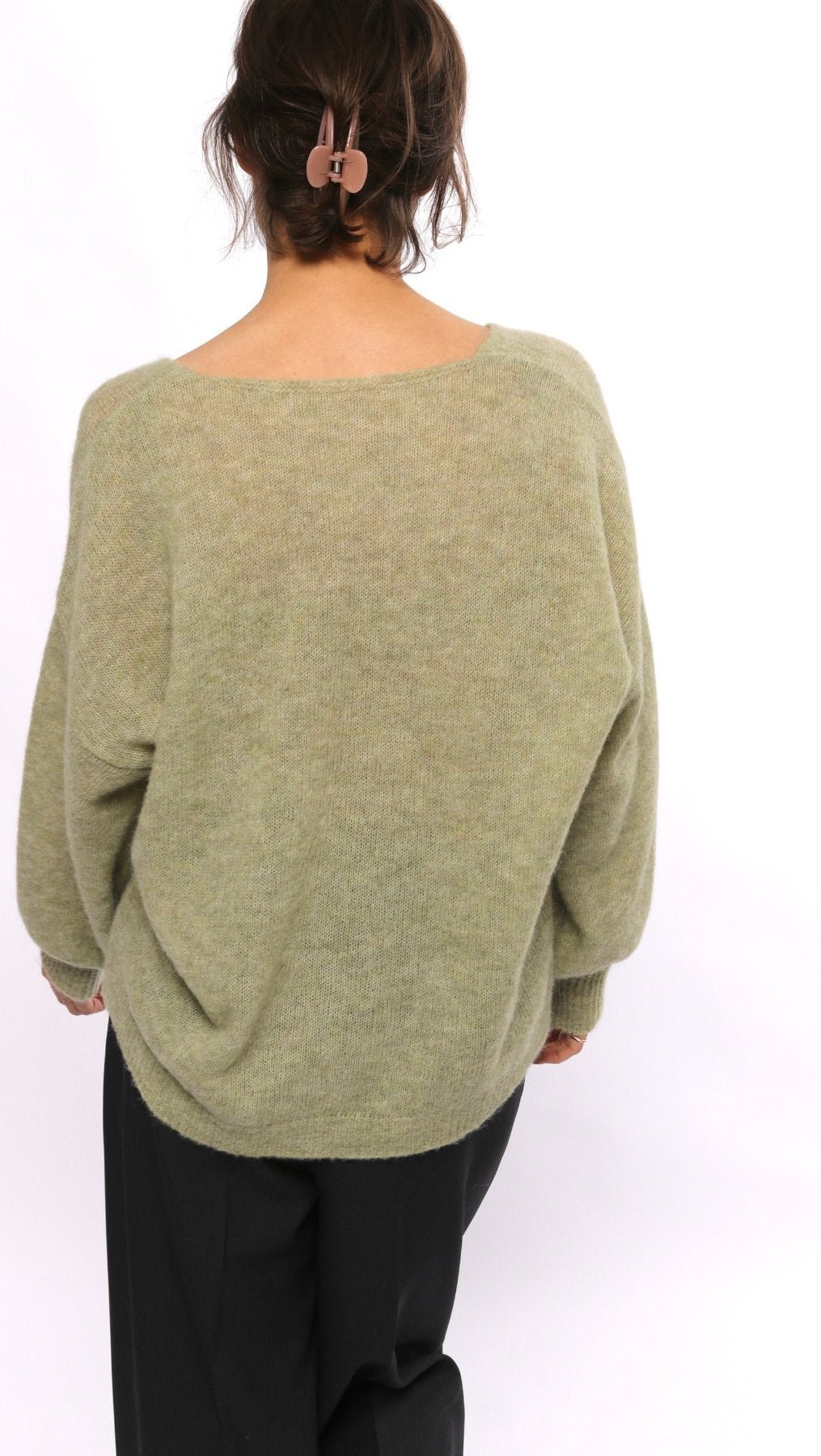 Light Alpaca sweater Golden Pistachio - BeaA - Be At Home with Yourself - sweater