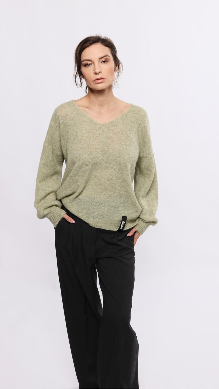 Light Alpaca sweater Golden Pistachio - BeaA - Be At Home with Yourself - sweater