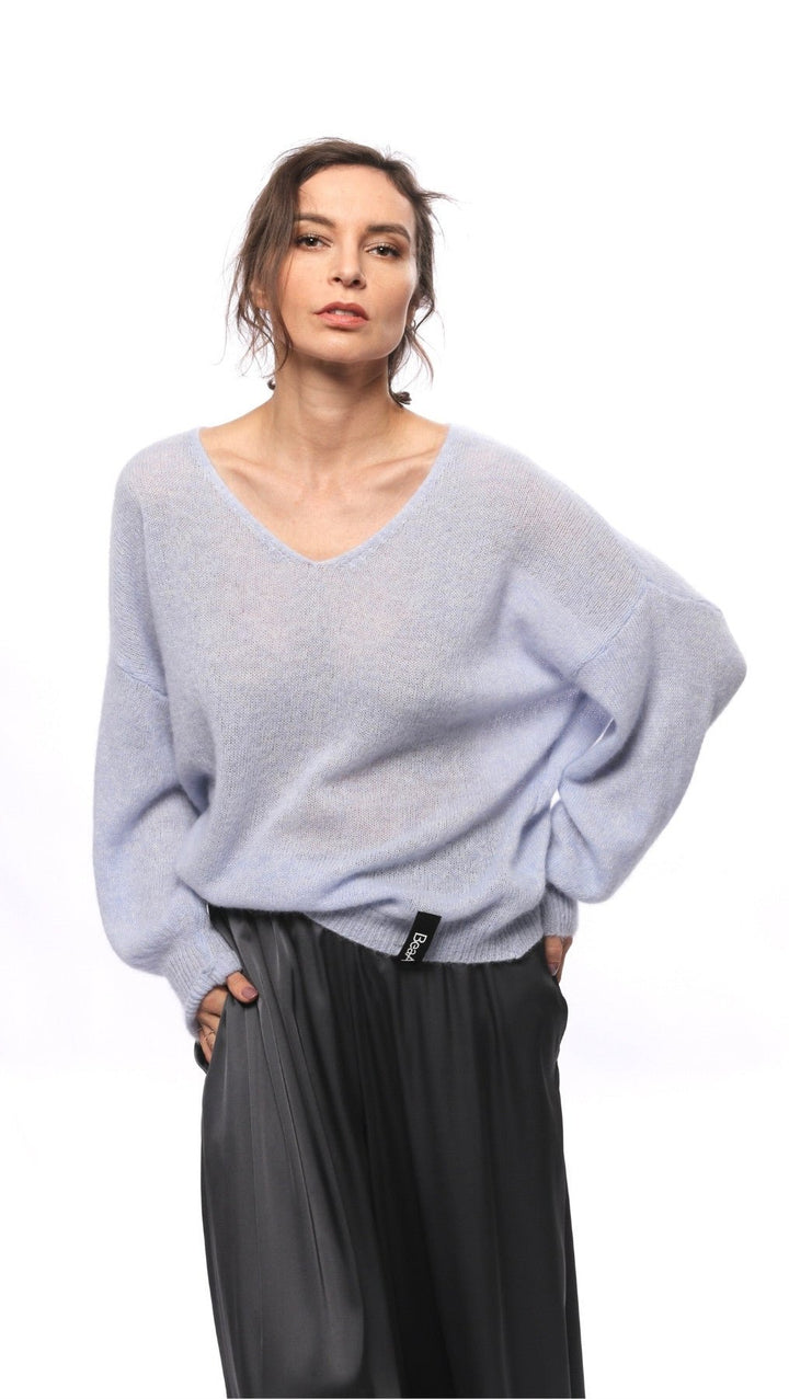 Light Alpaca sweater Powder Blue - BeaA - Be At Home with Yourself - Sweater