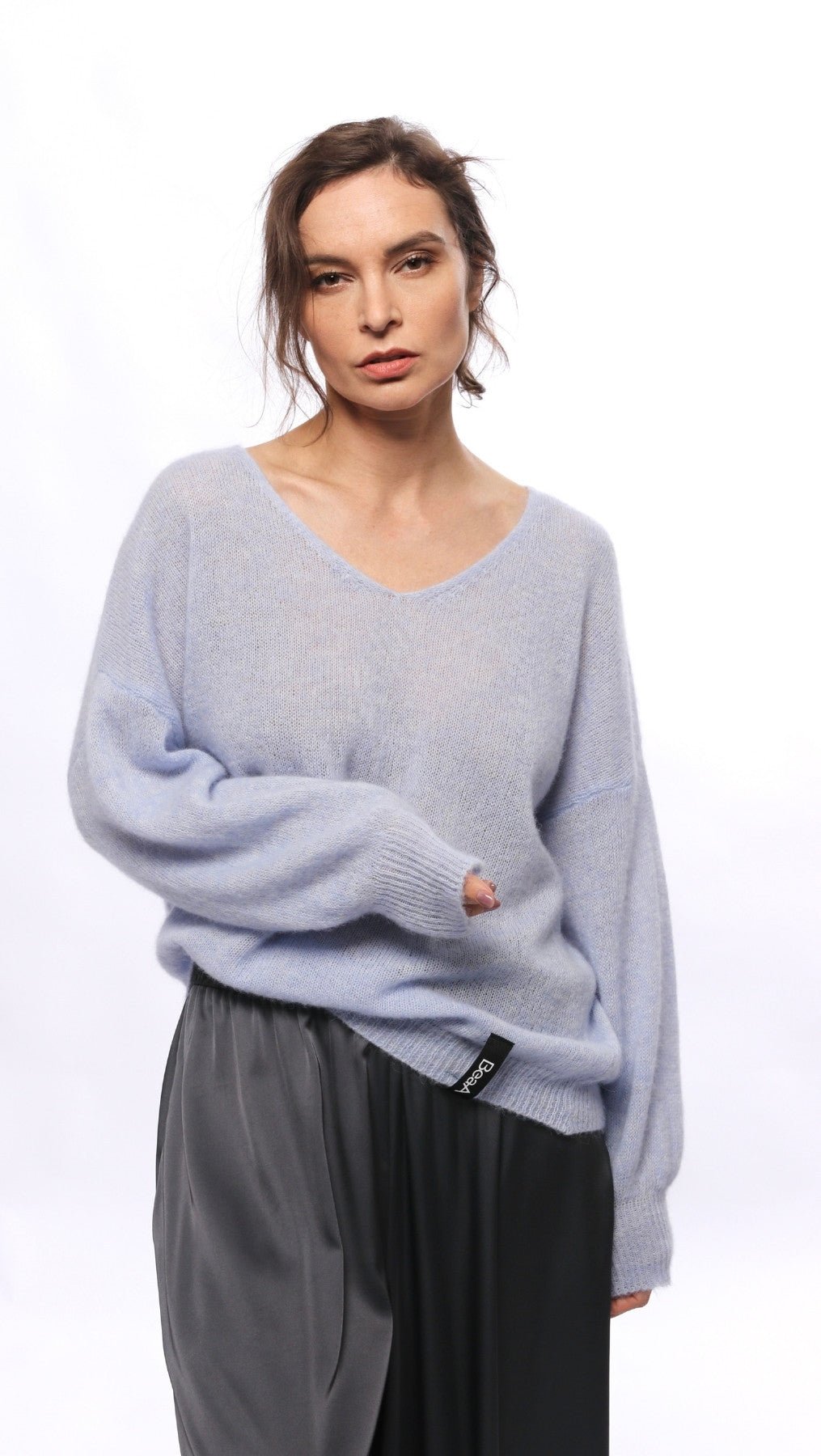 Light Alpaca sweater Powder Blue - BeaA - Be At Home with Yourself - Sweater