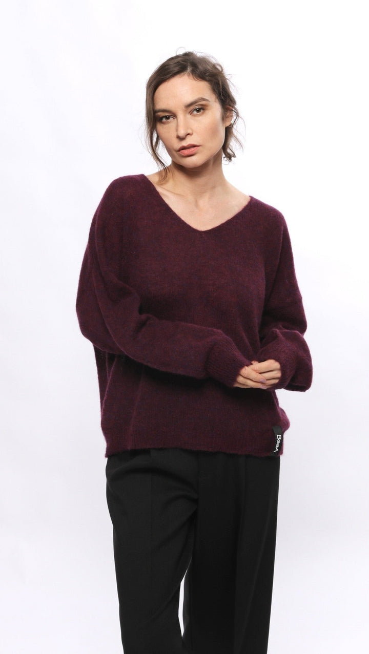 Light Alpaca sweater Royal Purple - BeaA - Be At Home with Yourself - Sweater