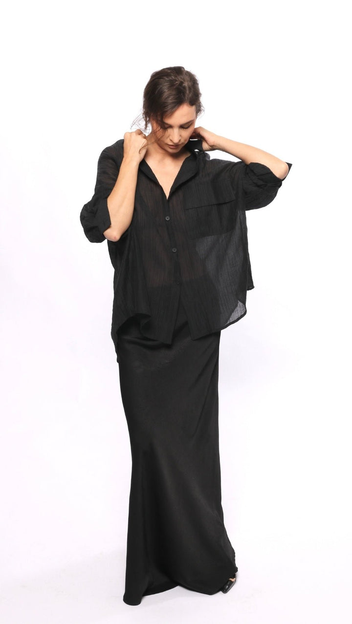 Light blouse Black - BeaA - Be At Home with Yourself - Top