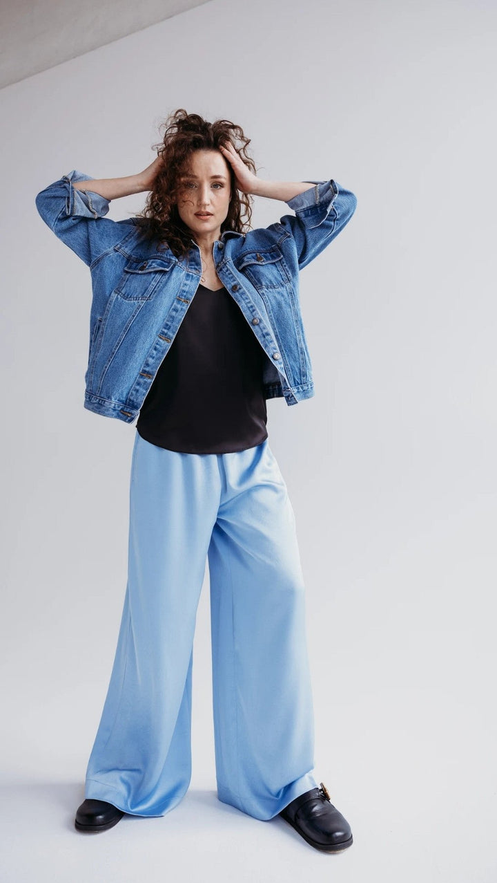 Light Blue tousers - BeaA - Be At Home with Yourself - Trousers