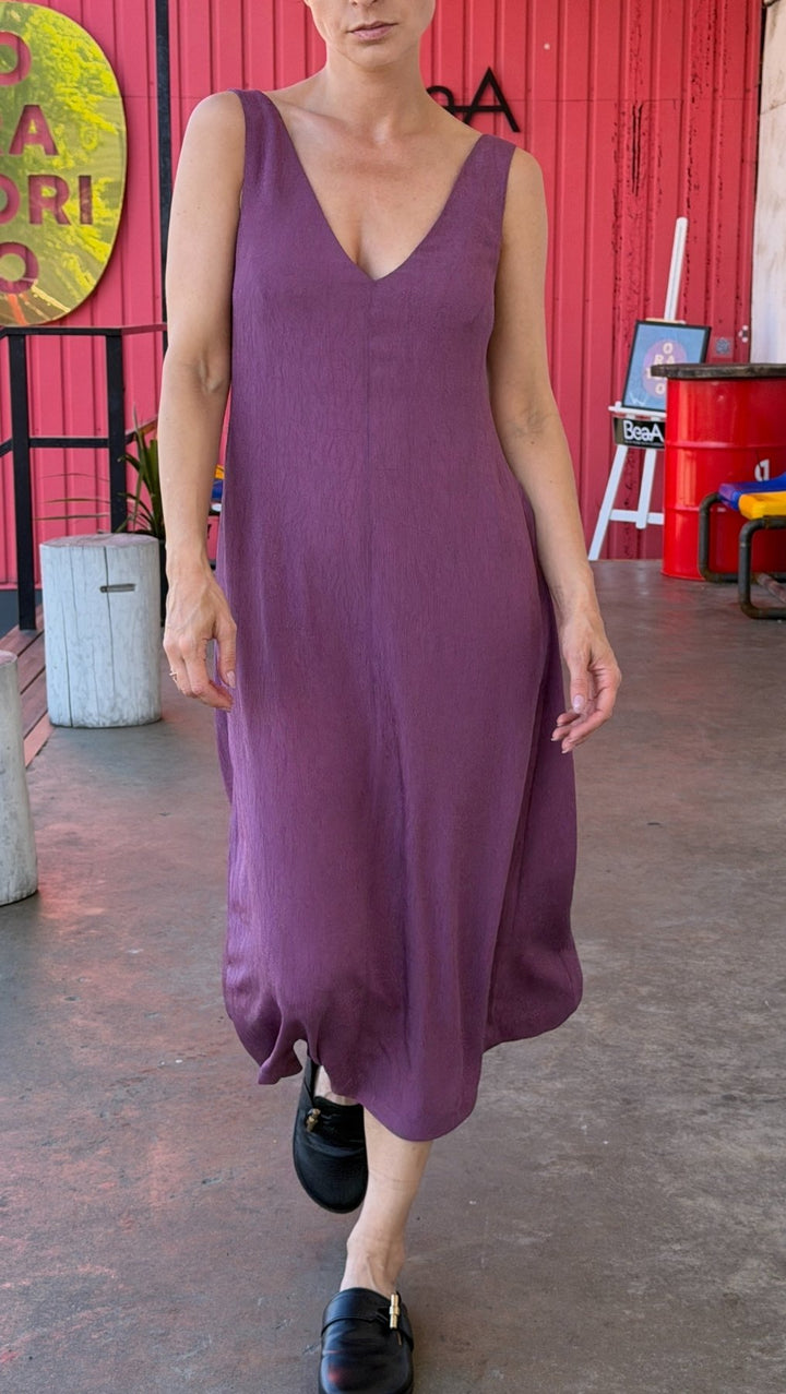V-Neck dress Orchid