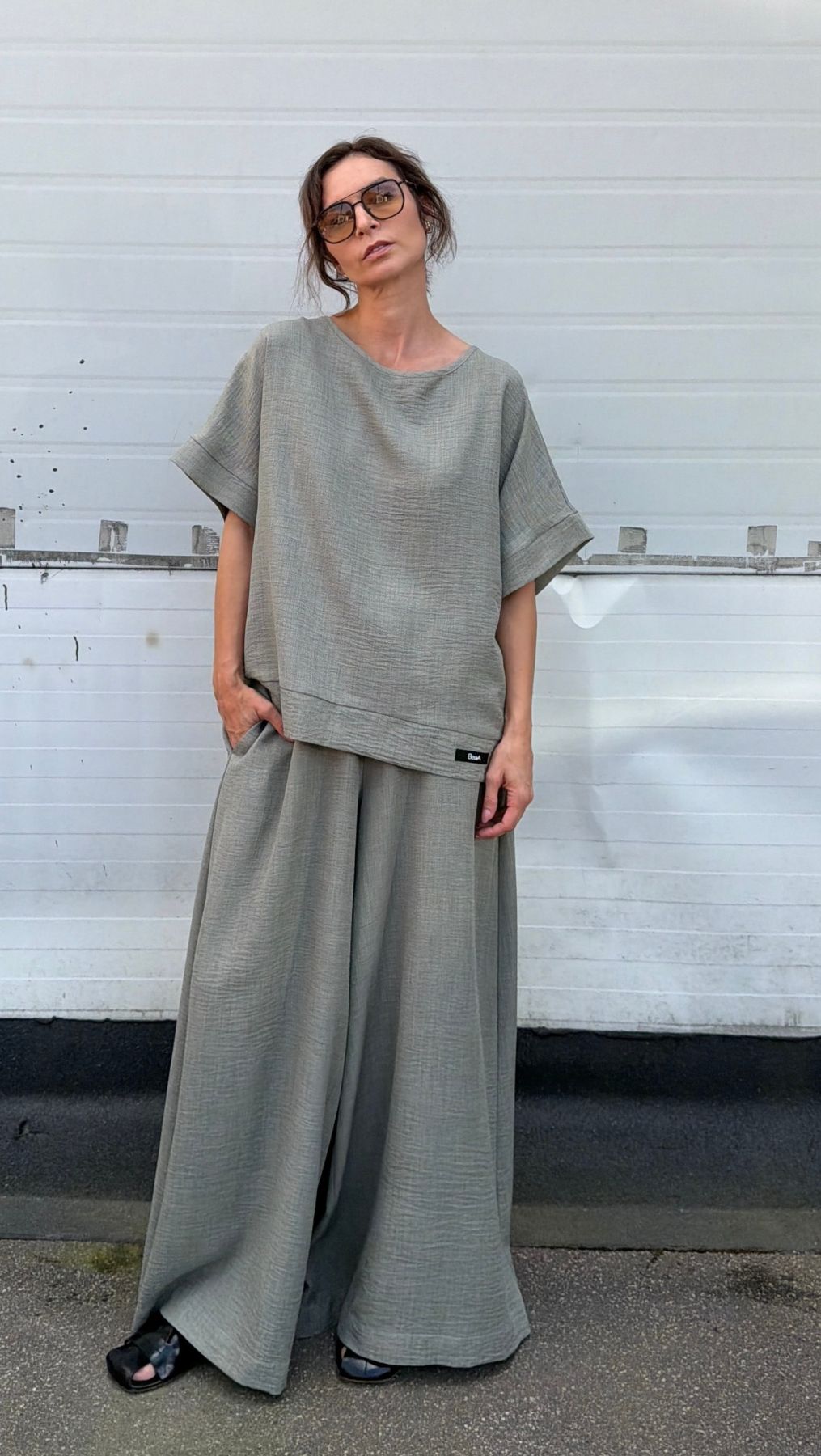 Linen Top Forest - BeaA - Be At Home with Yourself - Top