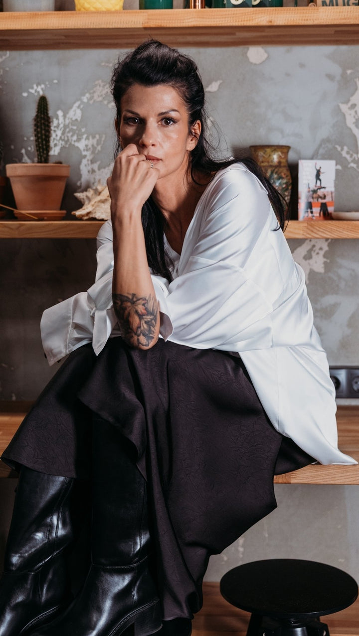 Long Bias - cut Skirt - BeaA - Be At Home with Yourself - skirt