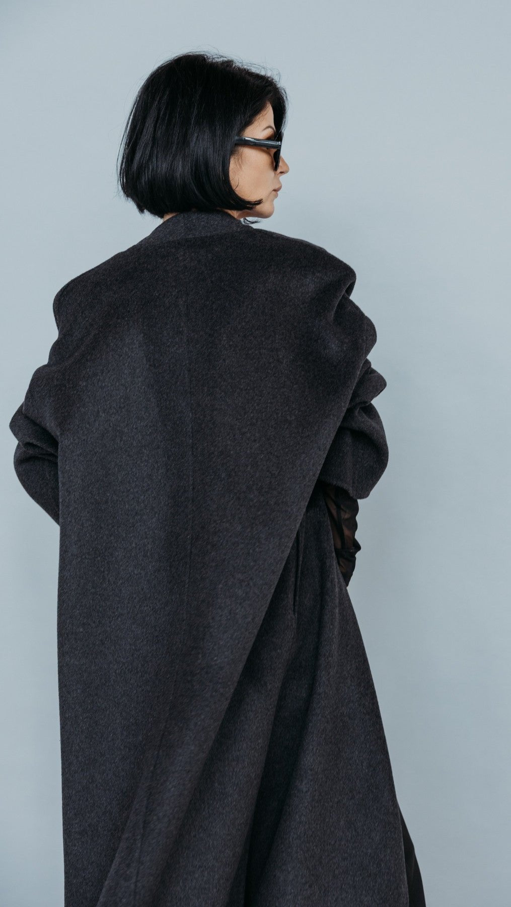 Long Double-faced wool coat - BeaA - Be At Home with Yourself - coat