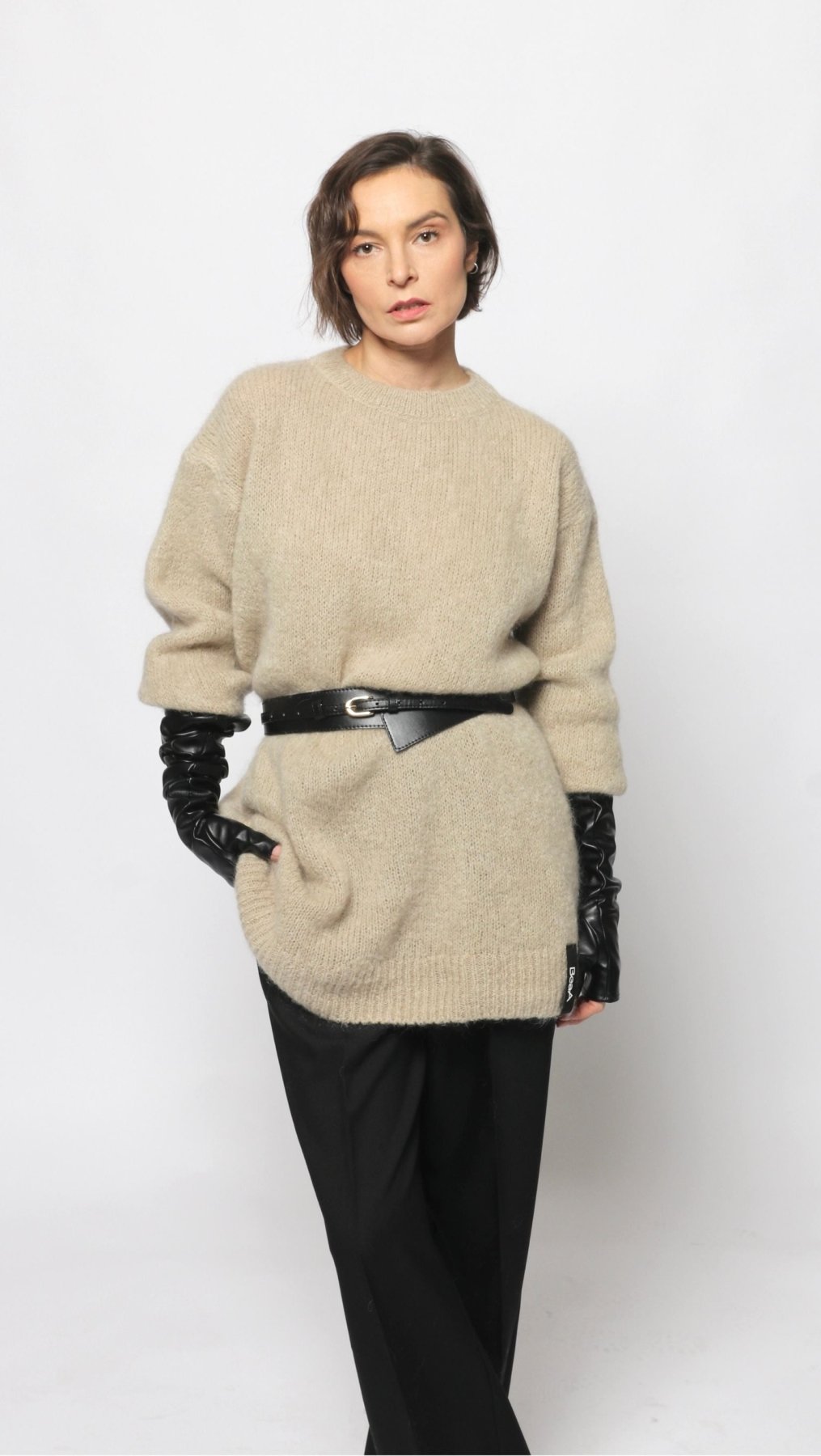 Long Mohair Sweater - BeaA - Be At Home with Yourself - Top