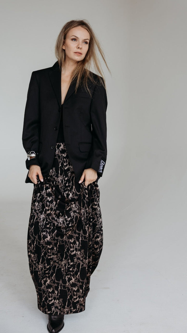 Long skirt Sable Noir - BeaA - Be At Home with Yourself - skirt