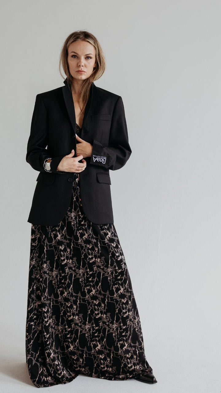 Long skirt Sable Noir - BeaA - Be At Home with Yourself - skirt