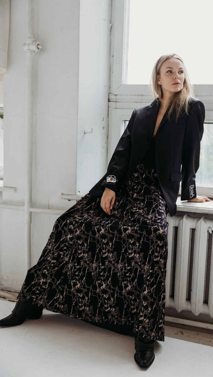Long skirt Sable Noir - BeaA - Be At Home with Yourself - skirt