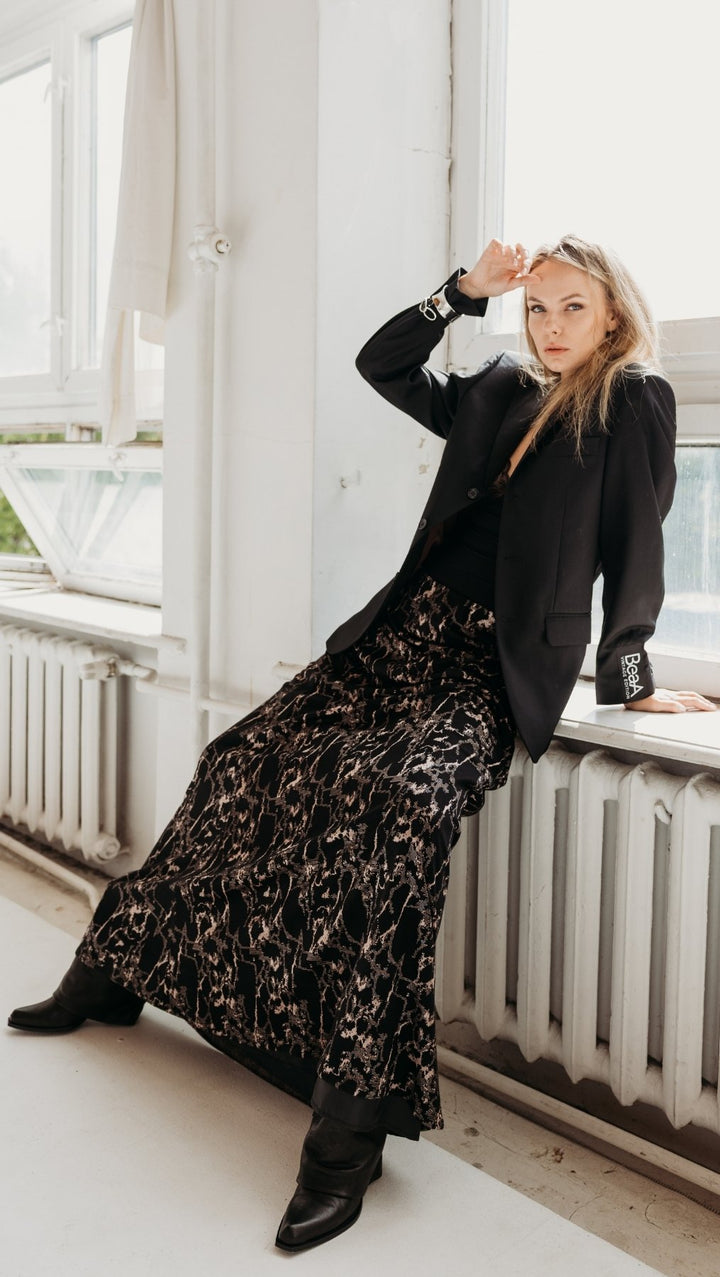 Long skirt Sable Noir - BeaA - Be At Home with Yourself - skirt