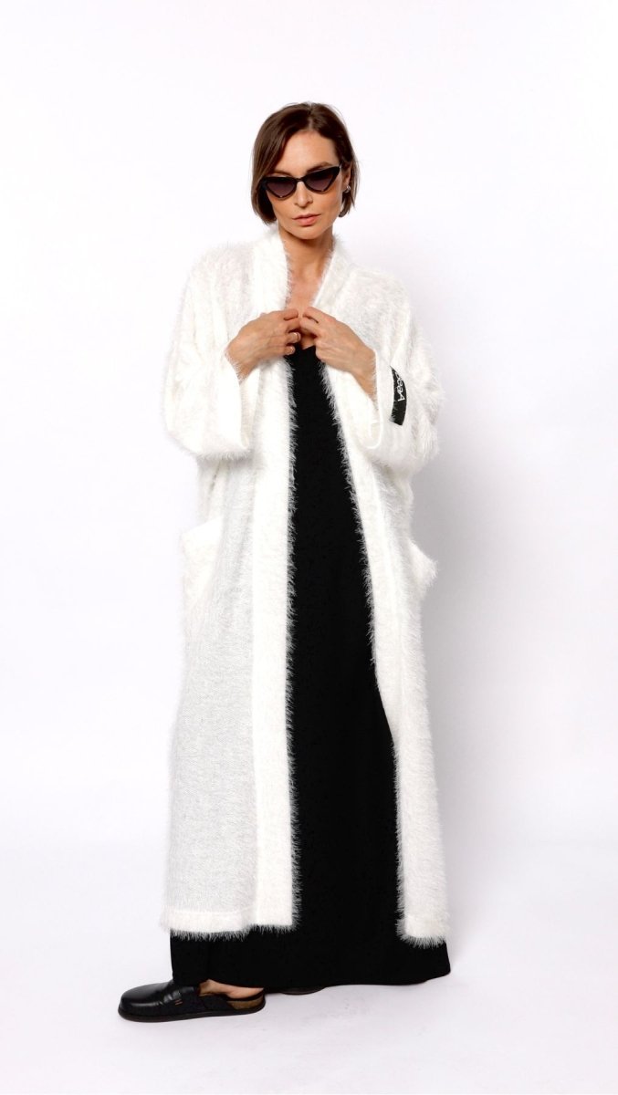 Maxi Cardigan White - BeaA - Be At Home with Yourself - Cardigan