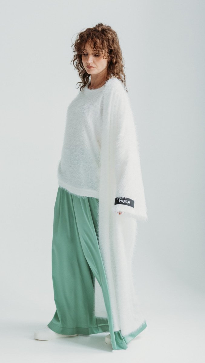 Maxi Cardigan White - BeaA - Be At Home with Yourself - Cardigan