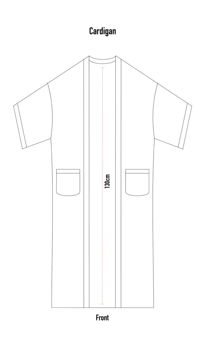 Maxi Cardigan White - BeaA - Be At Home with Yourself - Cardigan