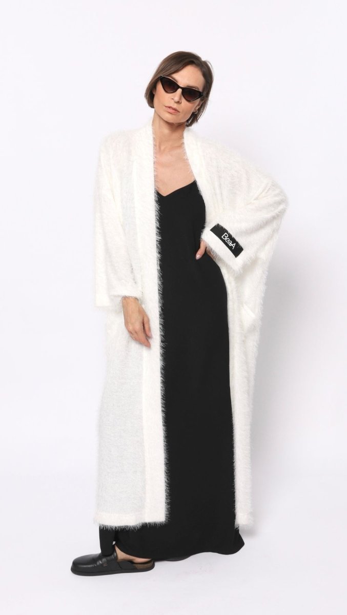 Maxi Cardigan White - BeaA - Be At Home with Yourself - Cardigan