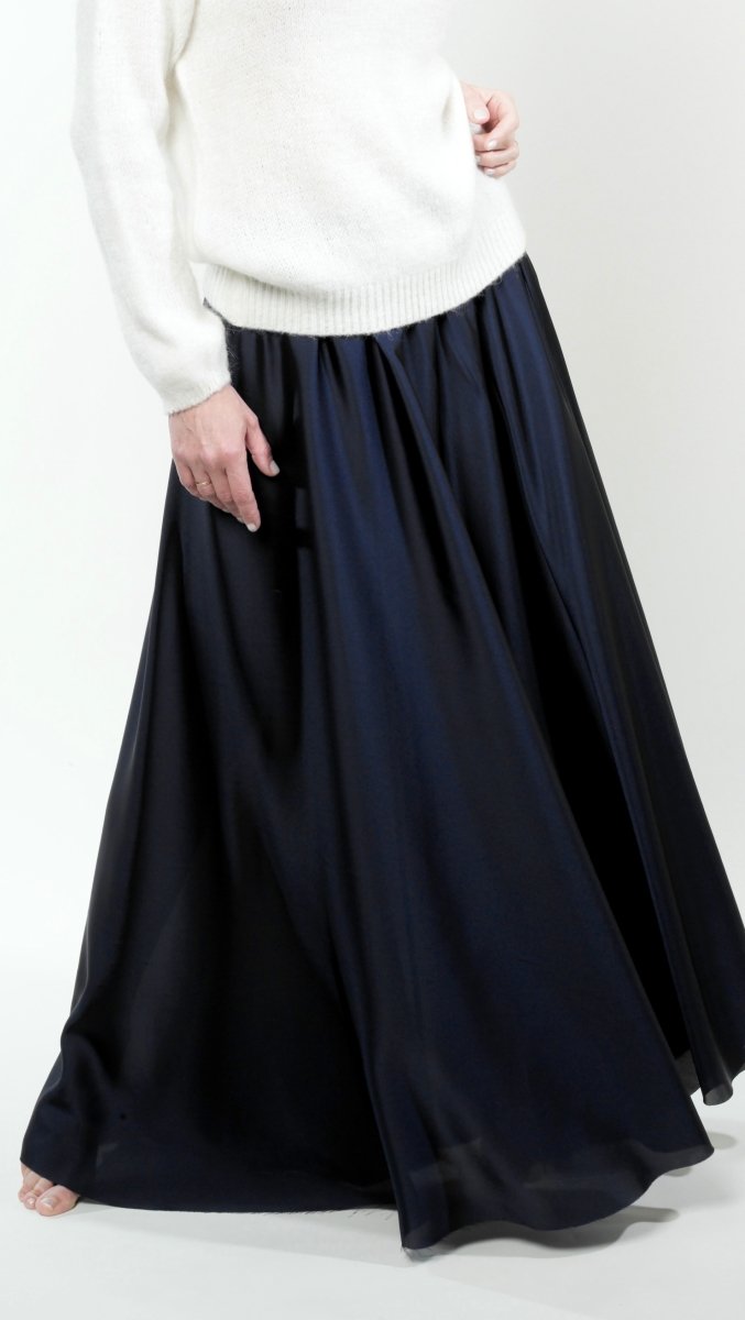 Midnight Blue long skirt BeaA - Be At Home with Yourself