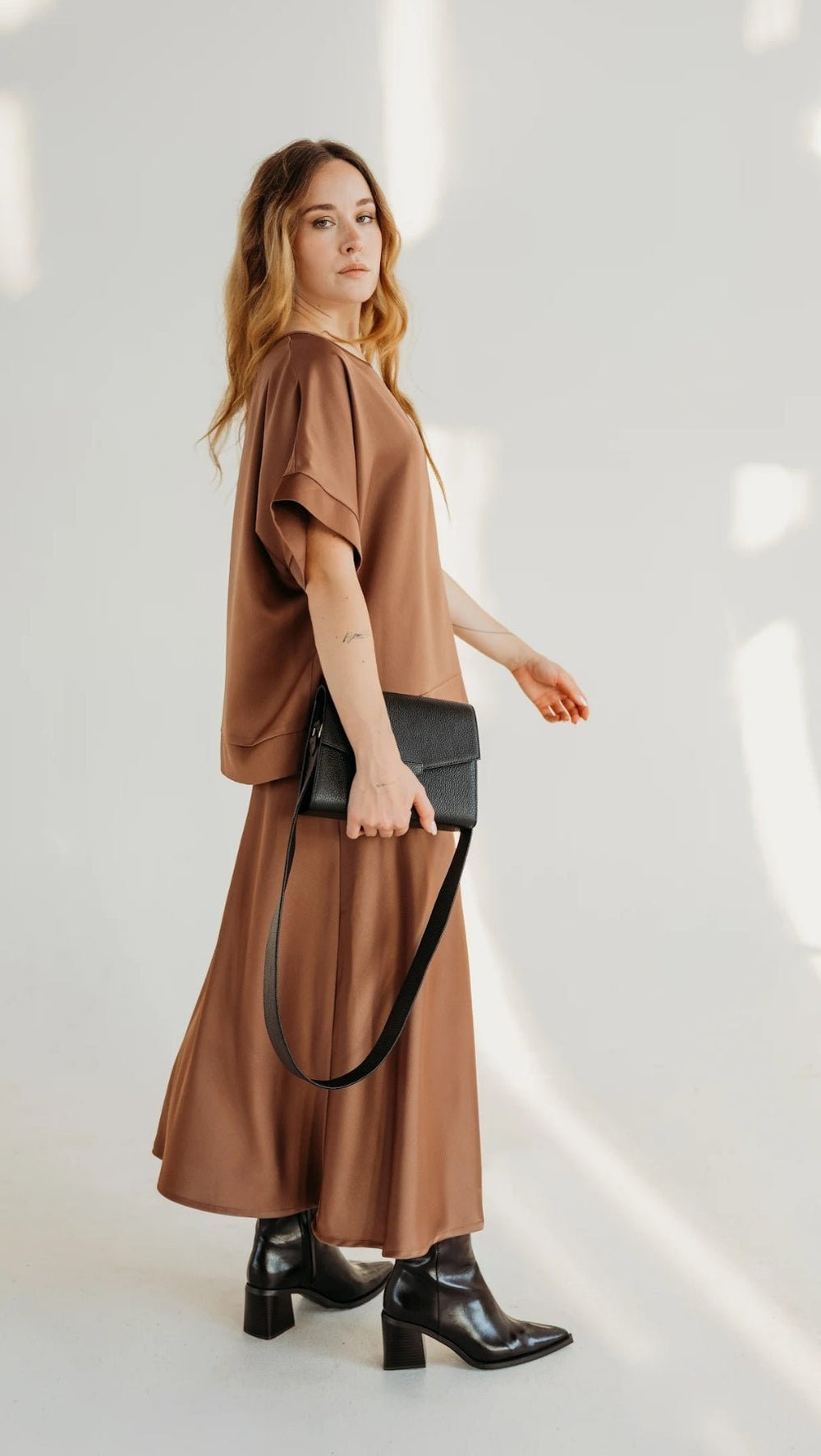 Midi skirt Chocolate mousse - BeaA - Be At Home with Yourself - skirt