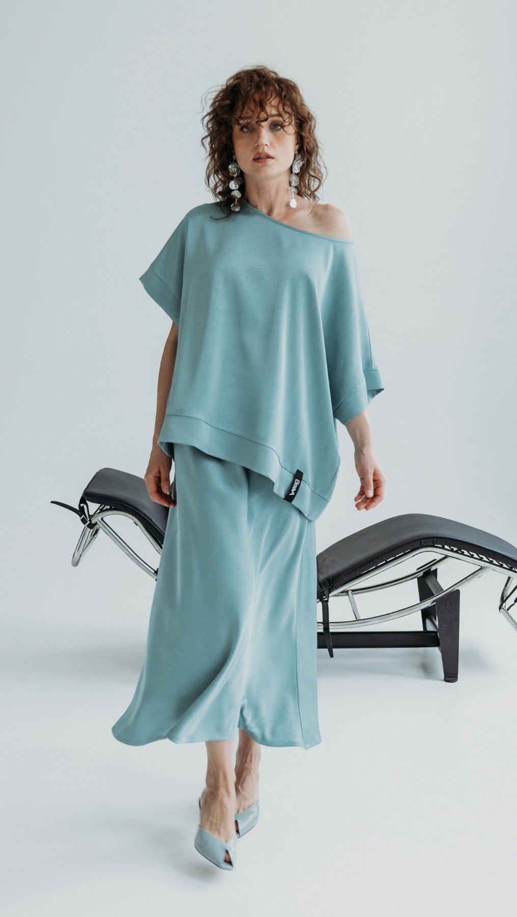 Midi skirt Crushed Pistachio - BeaA - Be At Home with Yourself - skirt