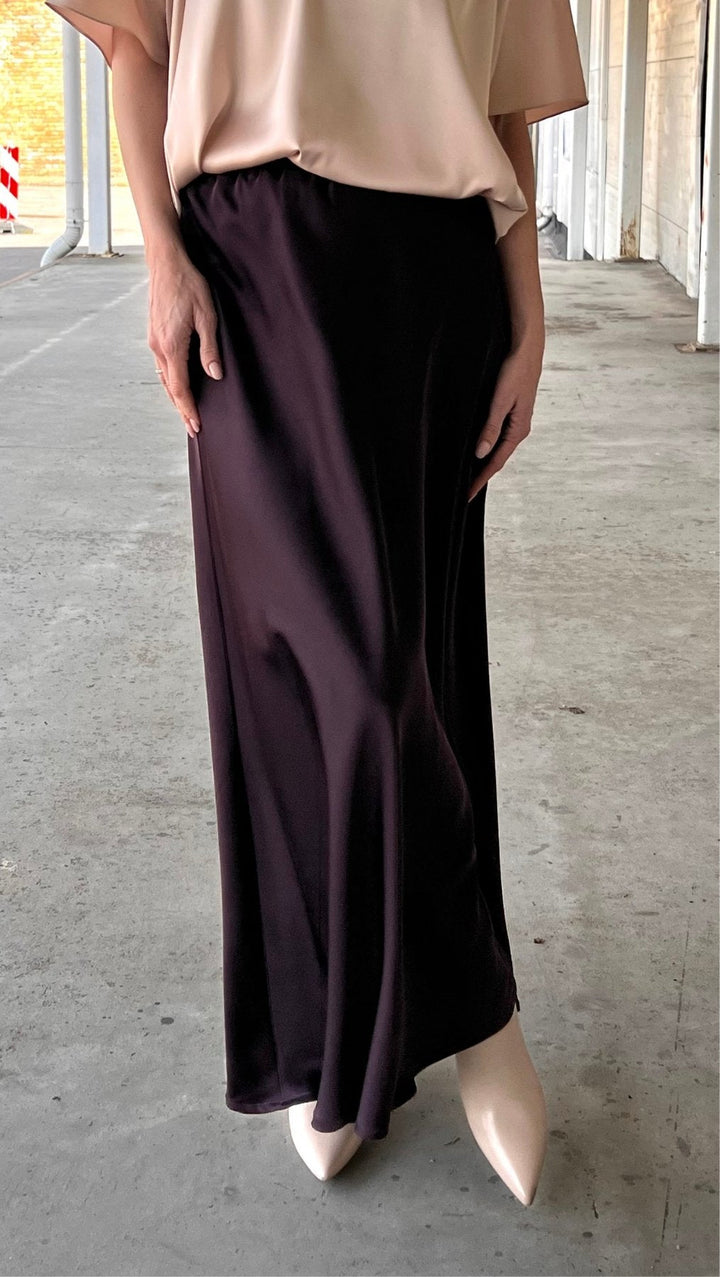 Midi skirt Deep Plum - BeaA - Be At Home with Yourself - skirt