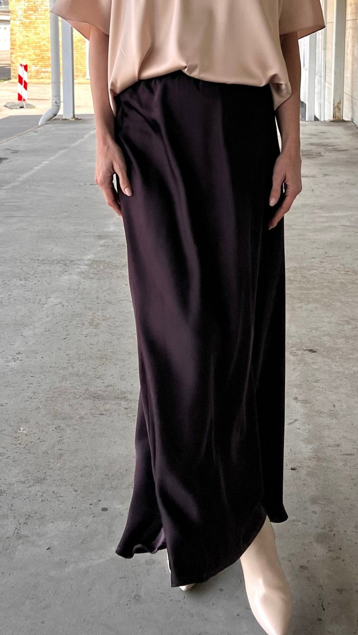 Midi skirt Deep Plum - BeaA - Be At Home with Yourself - skirt