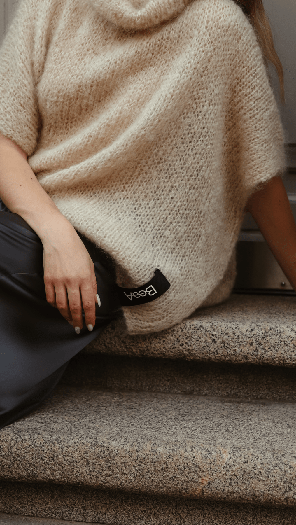 Mohair vest Cream - BeaA - Be At Home with Yourself - vests