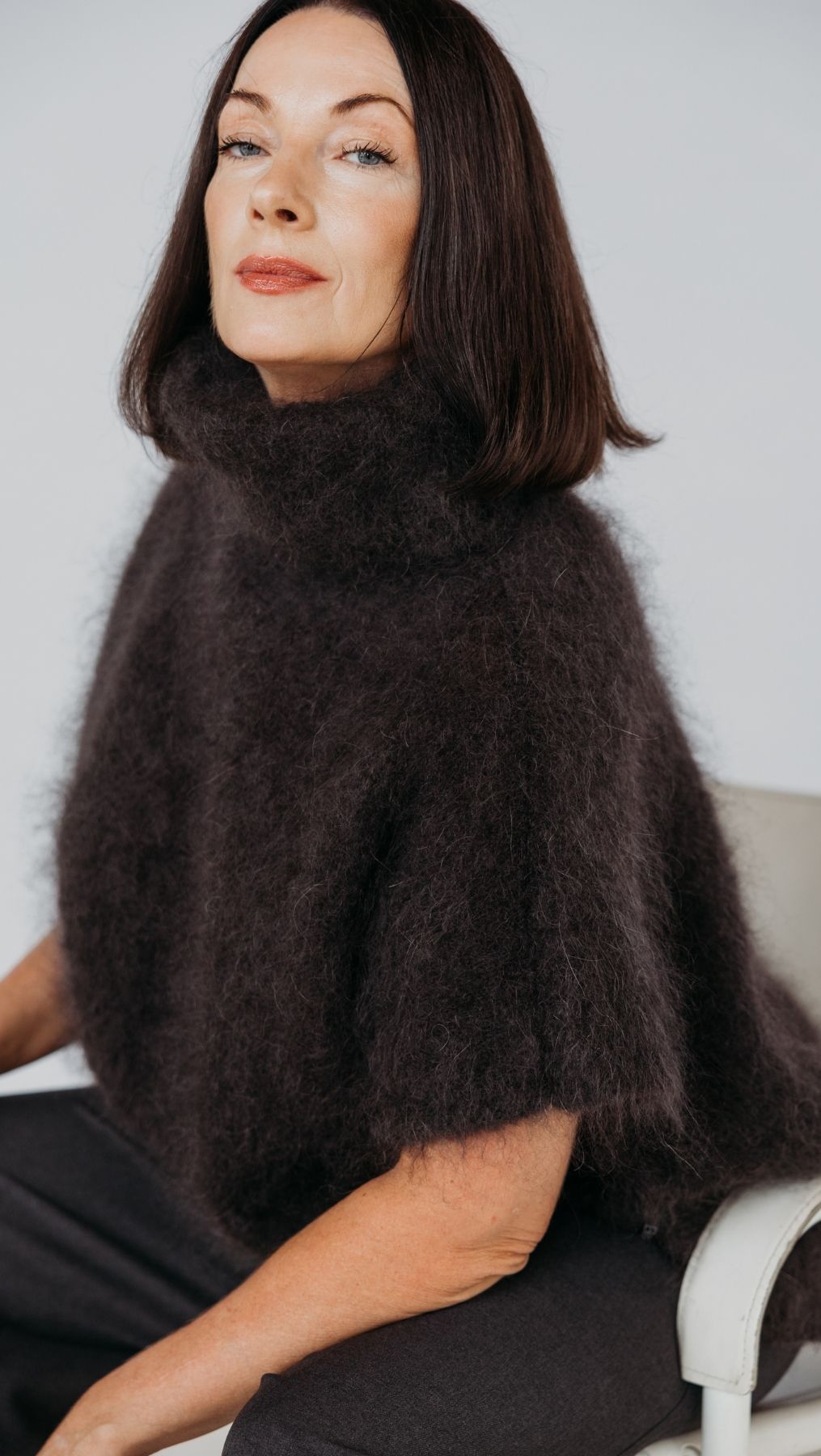 Mohair vest Dark Brown - BeaA - Be At Home with Yourself - vests