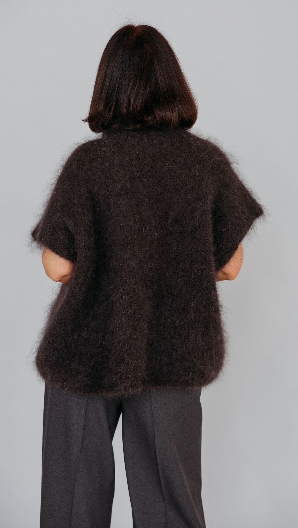 Mohair vest Dark Brown - BeaA - Be At Home with Yourself - vests