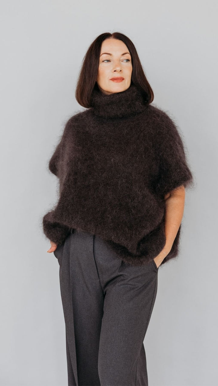 Mohair vest Dark Brown - BeaA - Be At Home with Yourself - vests