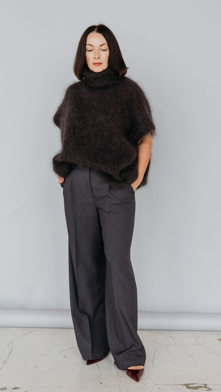 Mohair vest Dark Brown - BeaA - Be At Home with Yourself - vests