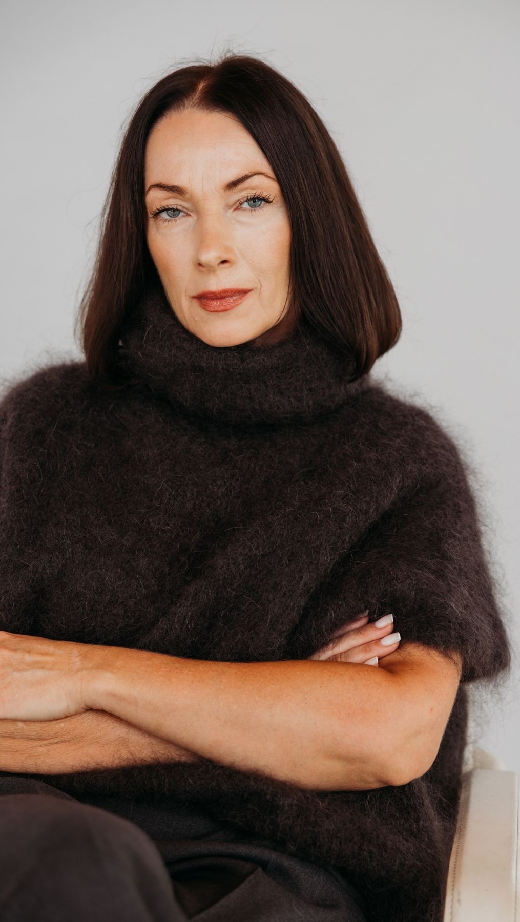 Mohair vest Dark Brown - BeaA - Be At Home with Yourself - vests