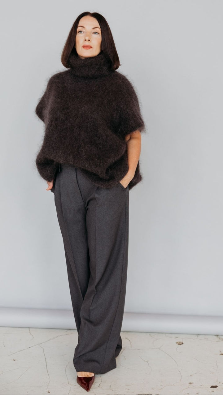 Mohair vest Dark Brown - BeaA - Be At Home with Yourself - vests