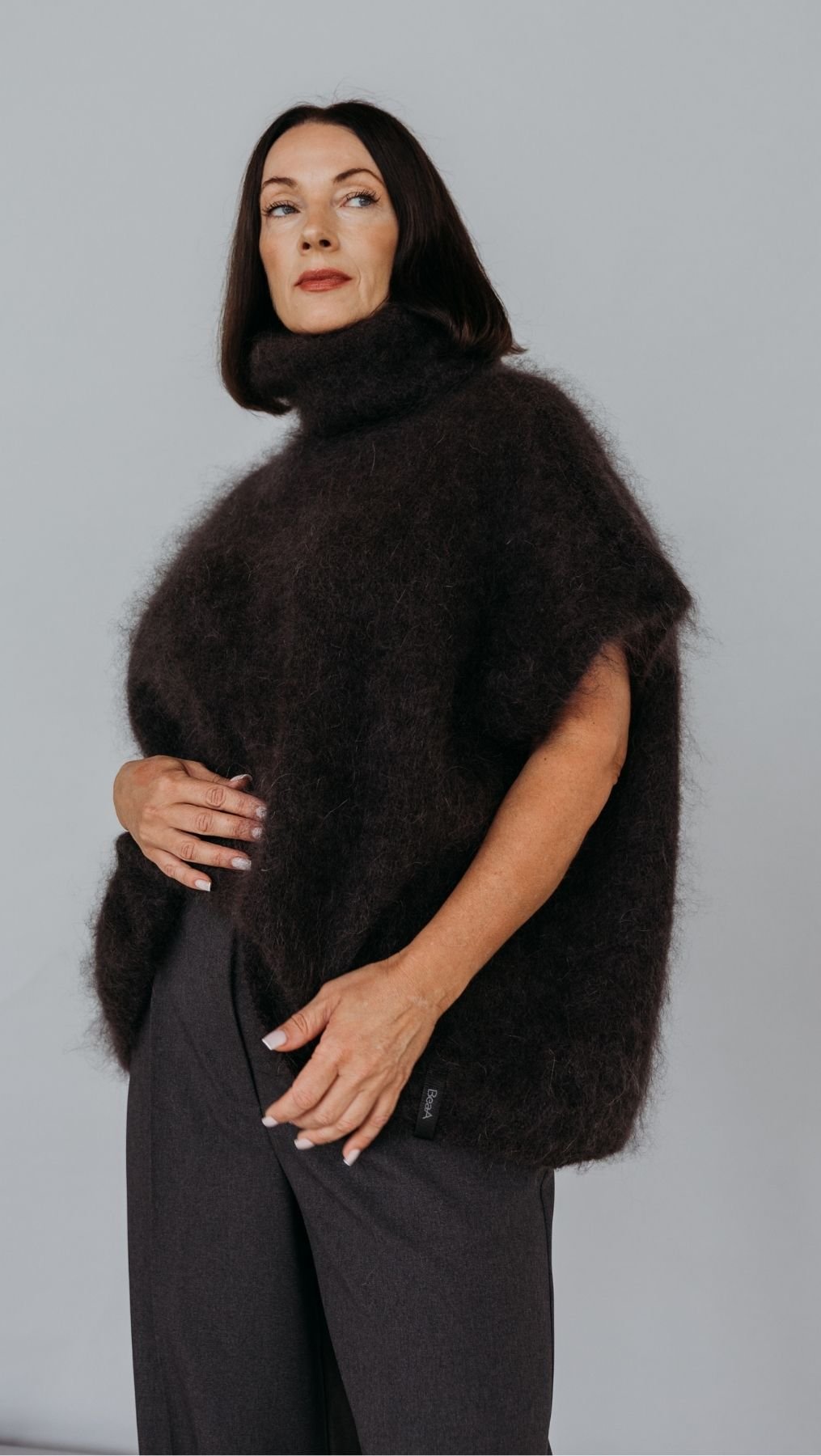 Mohair vest Dark Brown - BeaA - Be At Home with Yourself - vests