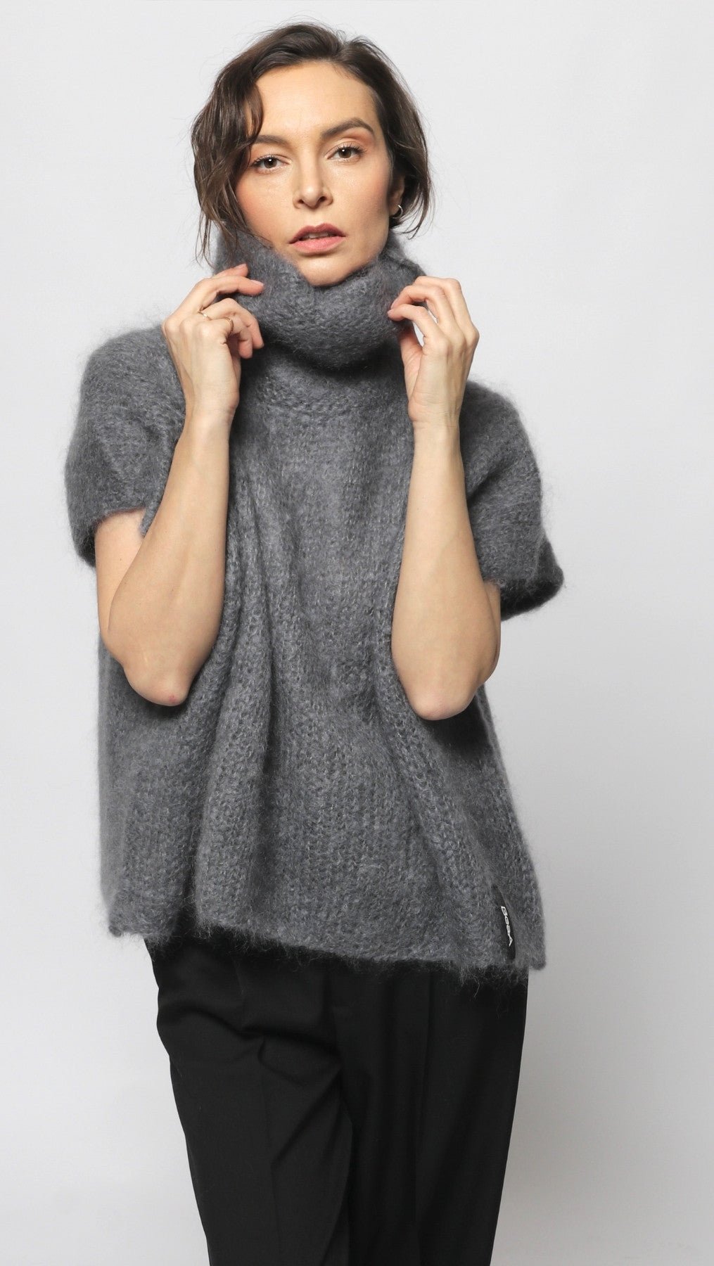 Mohair vest Grey - BeaA - Be At Home with Yourself - vests