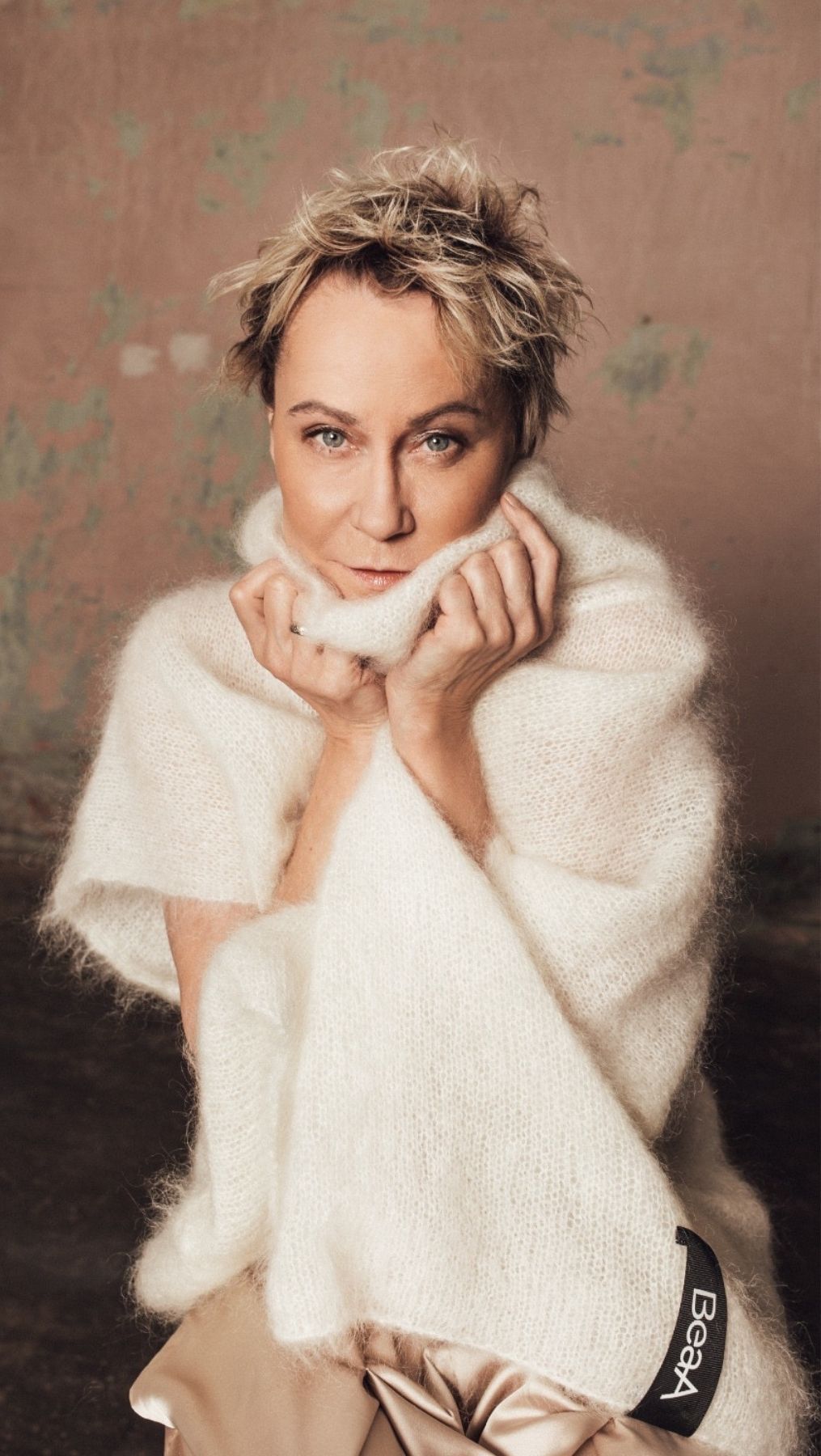 Mohair vest Milk - BeaA - Be At Home with Yourself - vests