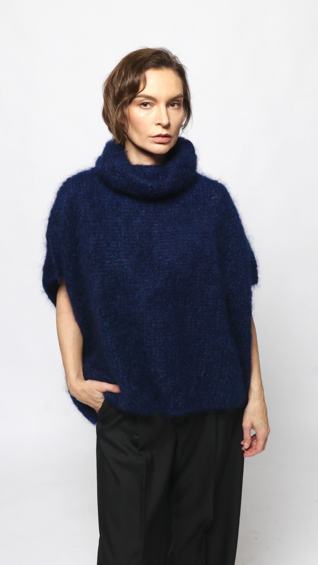 Mohair vest Navy - BeaA - Be At Home with Yourself - vests