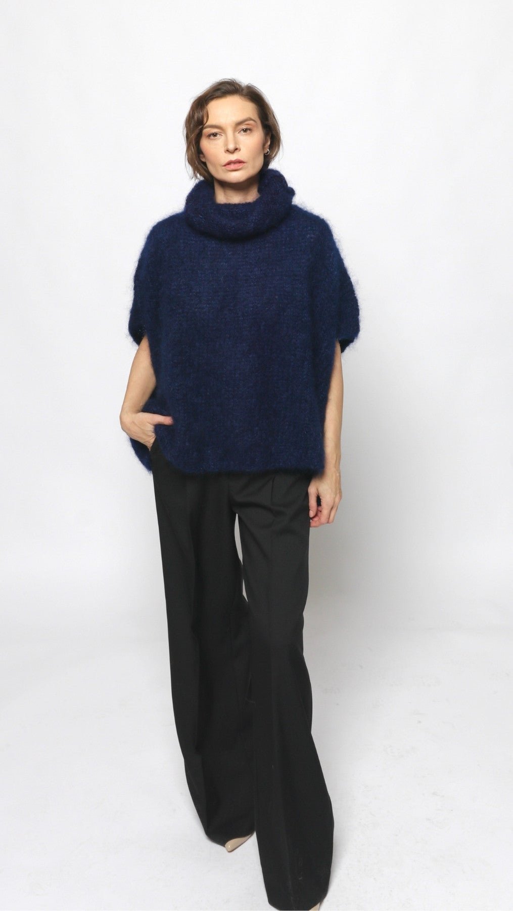 Mohair vest Navy - BeaA - Be At Home with Yourself - vests