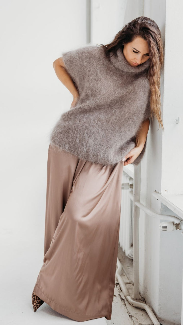 Mohair vest Stone - BeaA - Be At Home with Yourself - vests