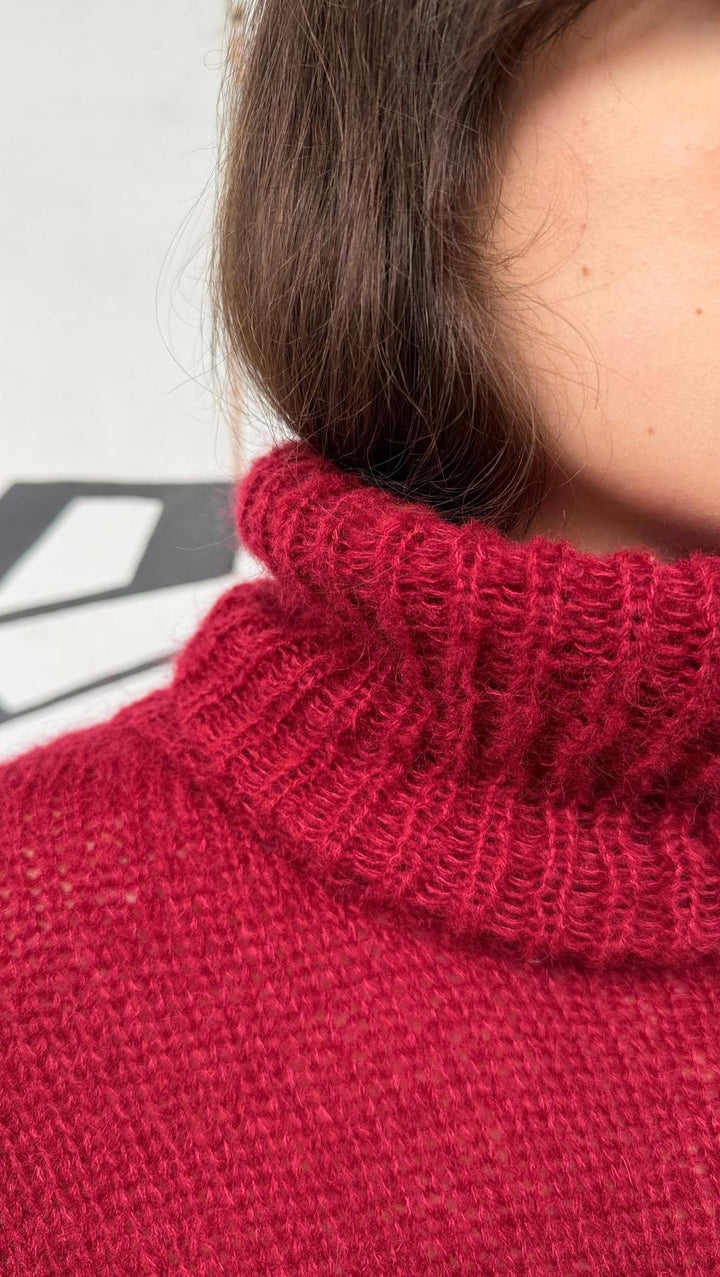 Oversized Sweater Deep Burgundy - BeaA - Be At Home with Yourself - Top
