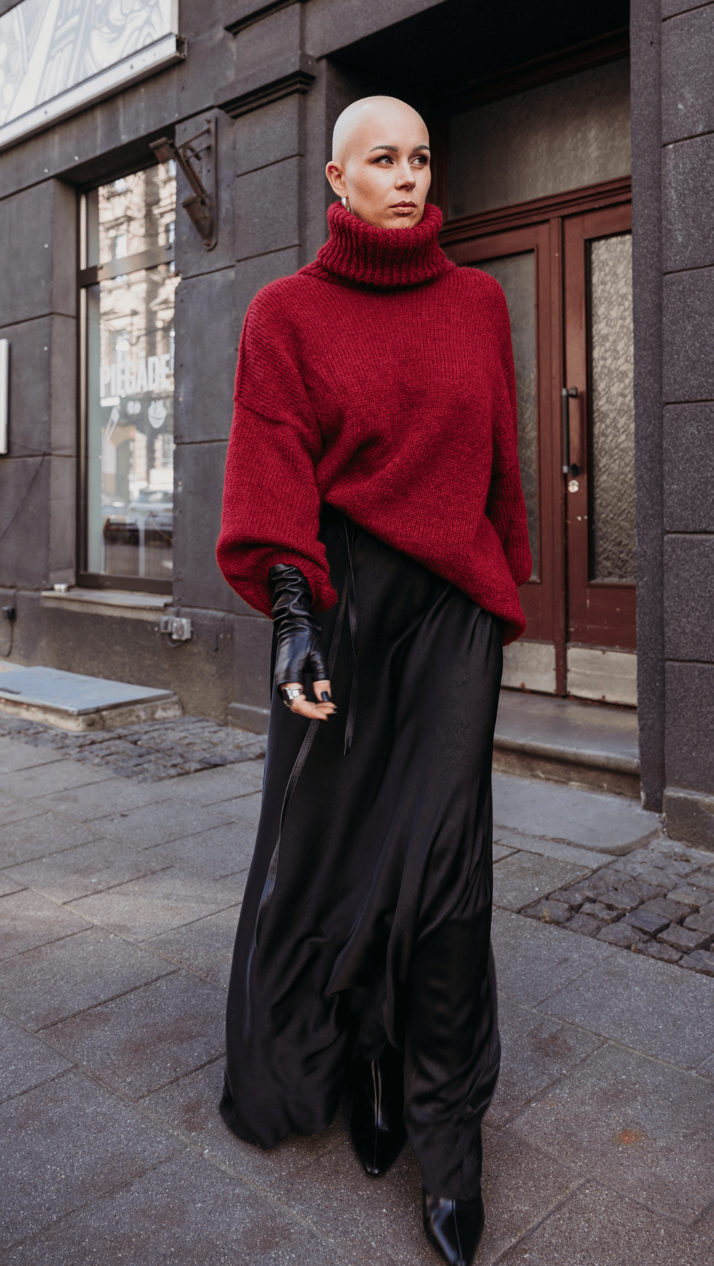 Oversized Sweater Deep Burgundy - BeaA - Be At Home with Yourself - Top