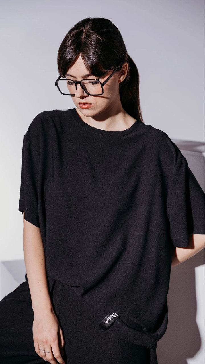 Oversized T-Shirt Black - BeaA - Be At Home with Yourself - T-Shirt