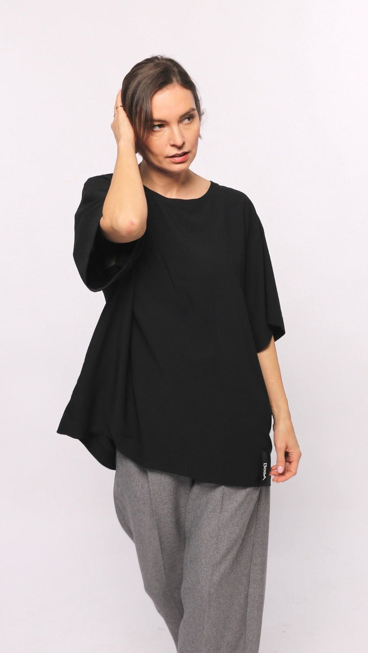 Oversized T-Shirt Black - BeaA - Be At Home with Yourself - T-Shirt