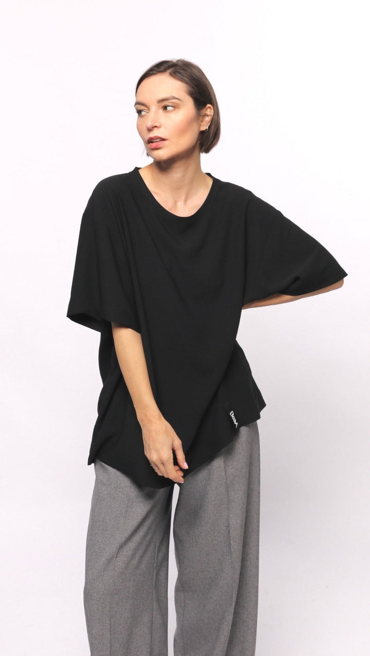 Oversized T-Shirt Black - BeaA - Be At Home with Yourself - T-Shirt