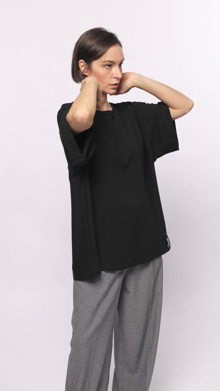 Oversized T-Shirt Black - BeaA - Be At Home with Yourself - T-Shirt