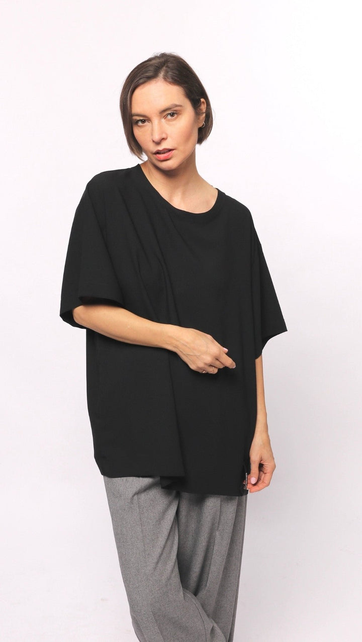 Oversized T-Shirt Black - BeaA - Be At Home with Yourself - T-Shirt