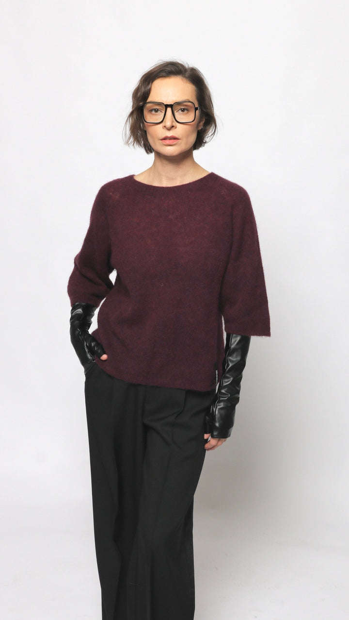 Alpaca sweater Royal purple