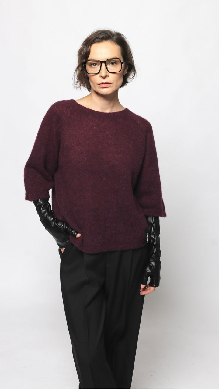 Alpaca sweater Royal purple