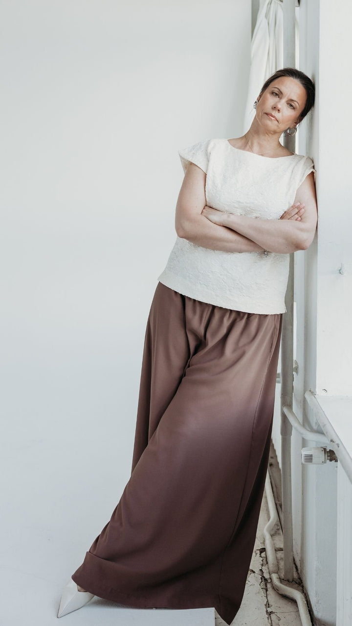 Palazzo Trousers Espresso - BeaA - Be At Home with Yourself - Trousers