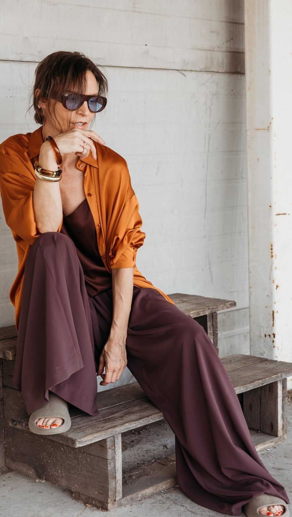 Palazzo Trousers Espresso - BeaA - Be At Home with Yourself - Trousers